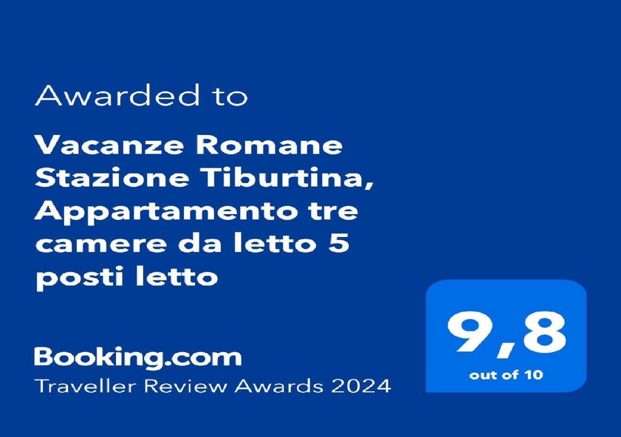 "Vacanze Romane" Stazione Tiburtina, Appartamento Tre Camere Da Letto 5 Posti Letto Exteriör bild